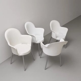 Pack de 4 Sillas Vintage Blancas