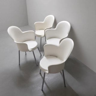 Pack de 4 Sillas Vintage Blancas
