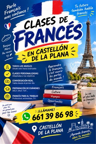 Clases de francés en Castellón/ presencial