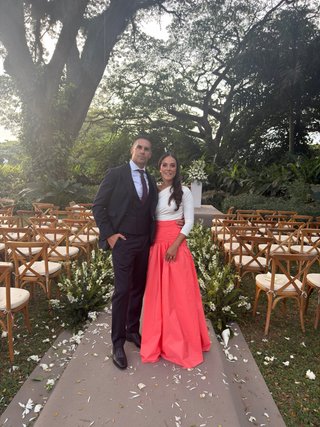 Falda Caprile x Silbon Coral Talla Única
