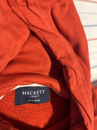 Sudadera Hackett niño naranja