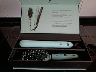 Set Plancha de Pelo y Cepillo Labor