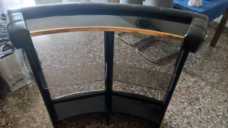 Mueble Bar con barra, espejo y Taburete