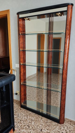 Mueble Bar con barra, espejo y Taburete