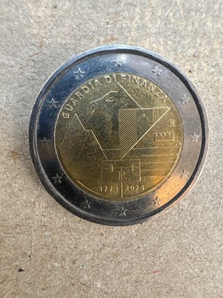 Moneda 2€ Conmemorativa Guardia di Finanza
