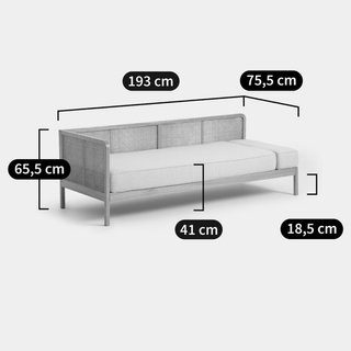 Sofá Cama La Redoute Madera y Tela
