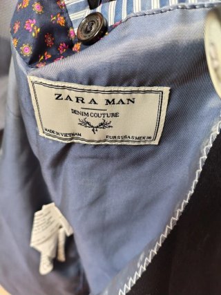 Chaqueta de vestir Zara Man negra