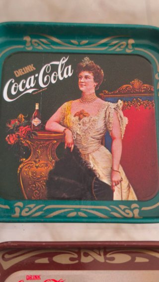 Lote 6 Posavasos Metálicos Coca-Cola