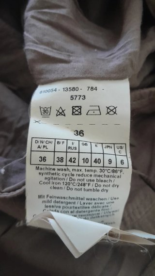 Gonna lunga  in cotone beige