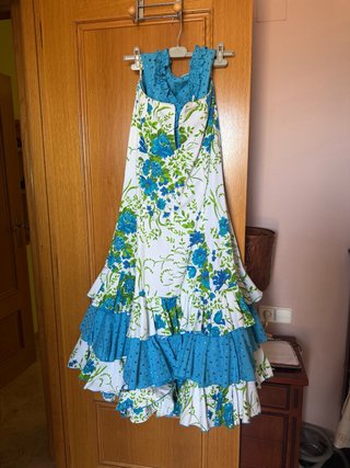 Vestido Flamenca Volantes Flores