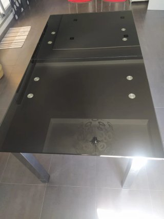Conjunto de 6 sillas y mesa extensible modernas