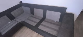 Sofá Rinconera Gris Tela