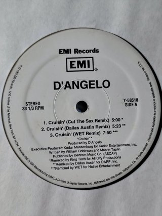 Vinilo R&B D'Angelo Cruisin'/Brown Sugar 12"