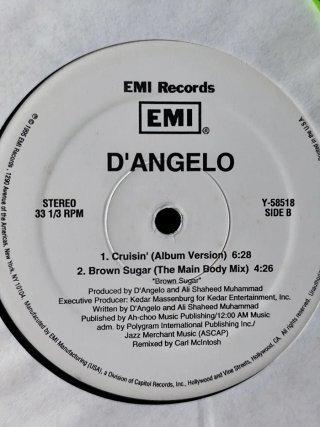 Vinilo R&B D'Angelo Cruisin'/Brown Sugar 12"