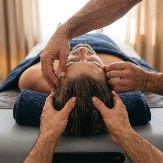 Masaje relax masculino a 4 manos