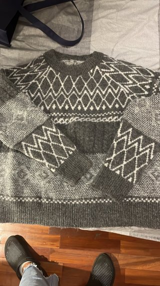 Jersey de lana con estampado