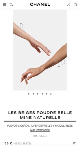 Polvos Chanel Les Beiges N20