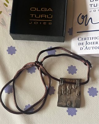 Colgante Plata Olga Turú Joieria D'Autor