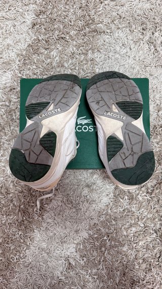 Zapatillas Lacoste Talla 41 Blancas y Verdes
