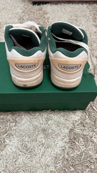 Zapatillas Lacoste Talla 41 Blancas y Verdes