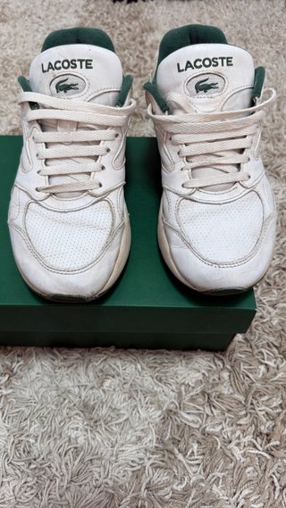 Zapatillas Lacoste Talla 41 Blancas y Verdes