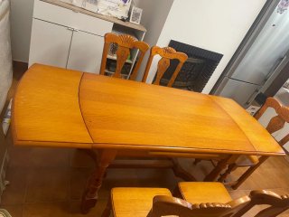 Mesa de Comedor Vintage de Madera