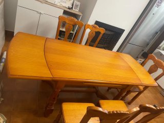Mesa de Comedor Vintage de Madera