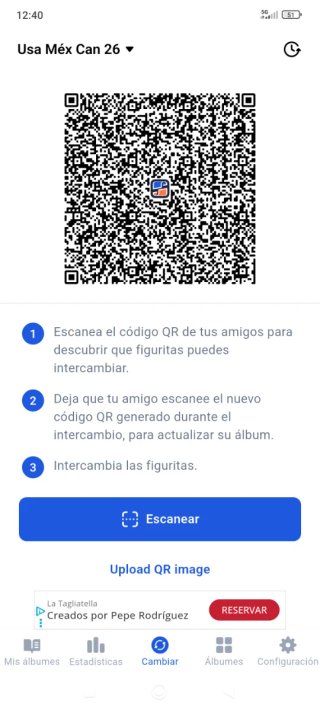 Intercambio de cromos Mundial 2026