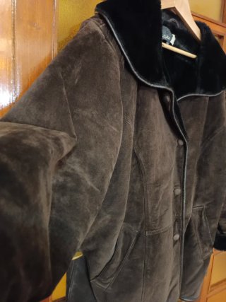 Chaquetón Vintage Saks Marrón Talla XXL