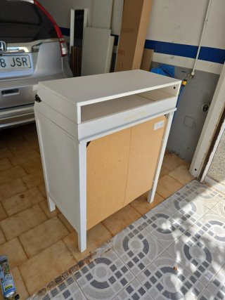 Cambiador bebé madera blanco Sundvik IKEA