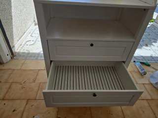 Cambiador bebé madera blanco Sundvik IKEA