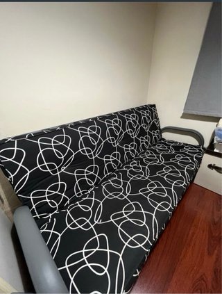 Sofá Cama con Estampado Moderno