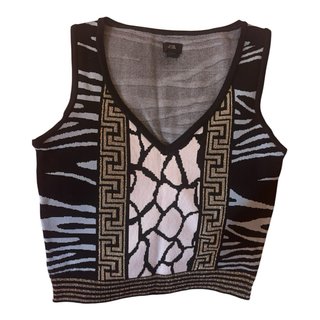 Top in maglia River Island fantasia geometrica