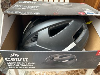 Casco de Ciclismo Crivit con Luz Trasera