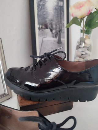 Zapatos Wondersfly Charol Negros Talla 39