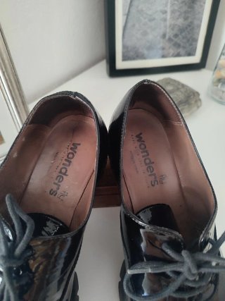 Zapatos Wondersfly Charol Negros Talla 39