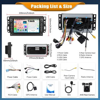 autoradio schermo carplay wireless per Chevrolet