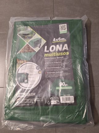 Lona Multiusos Impermeable 4x6m Verde