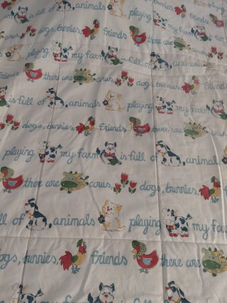 Edredón Cama 90cm Estampado Animales ¡REVERSIBLE!