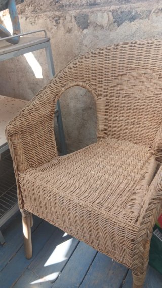 Silla Ratán Ikea Beige
