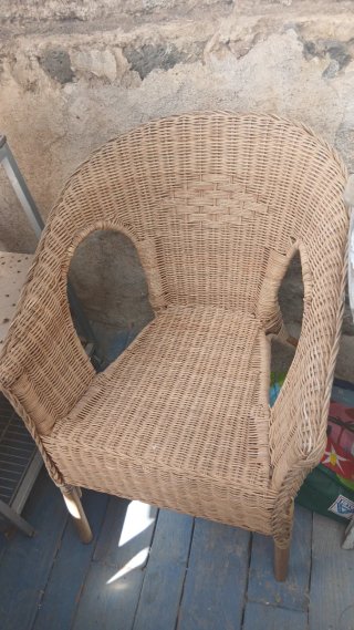 Silla Ratán Ikea Beige