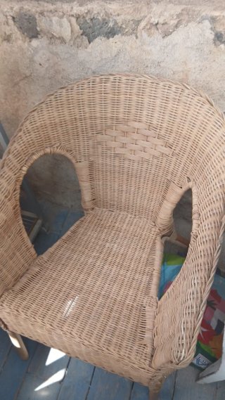 Silla Ratán Ikea Beige