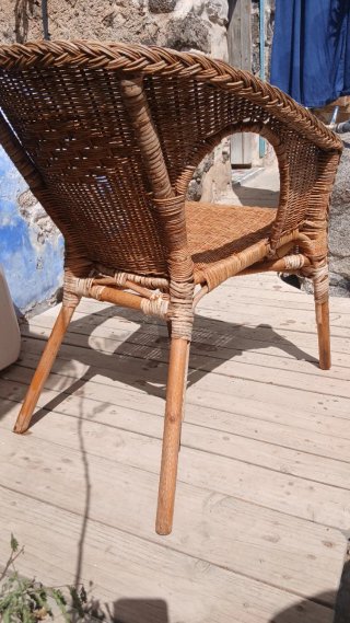 Silla Ratán Ikea Beige