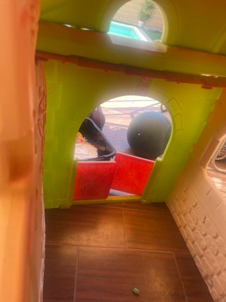 Casita de jardín infantil de plástico