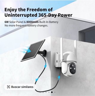 Cámara Seguridad Exterior SEHMUA 4G LTE 2K