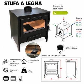 Stufa a legna Capri