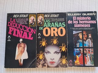 Lote 3 novelas policíacas varios autores