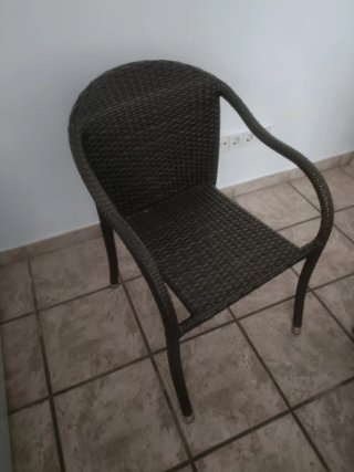 2 Sillas de Terraza de Ratán plástico