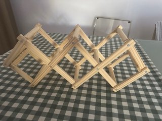 Botellero de Madera Plegable
