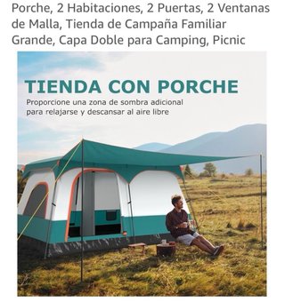 Carpa tienda camping 4-10 personas